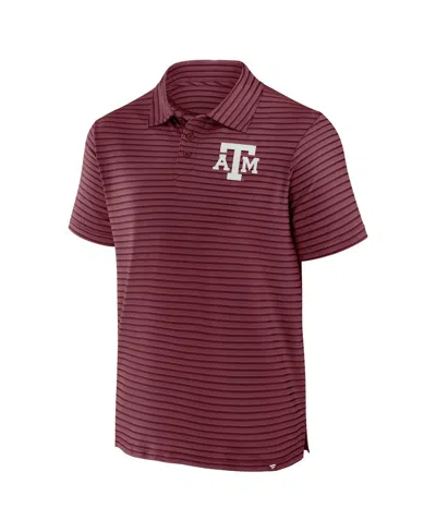 Fanatics Men's Maroon Texas A&m Aggies Victory Calls Stripe Polo Shirt In Burgundy