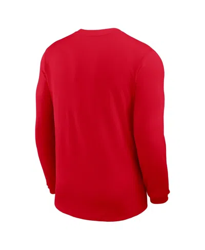 Nike Men's Red Georgia Bulldogs 2025 Sideline Coach Uv Performance Long Sleeve T-shirt In Red