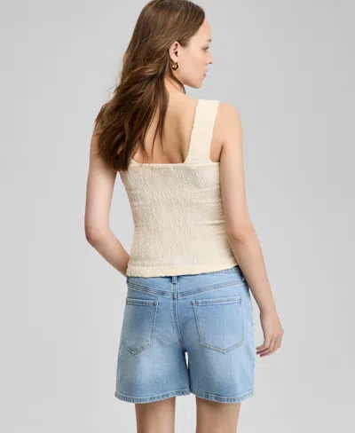 And Now This Women's Textured Seamless Tank, Exclusively At Macy's In Blue