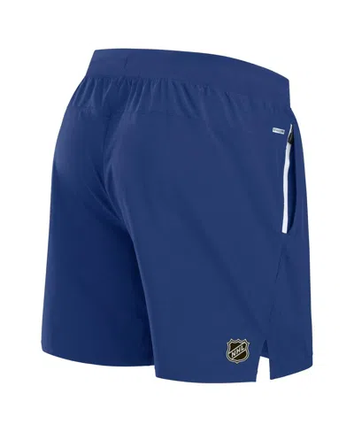 Fanatics Men's Blue Toronto Maple Leaf's Authentic Pro Rink Performance Shorts In Blue