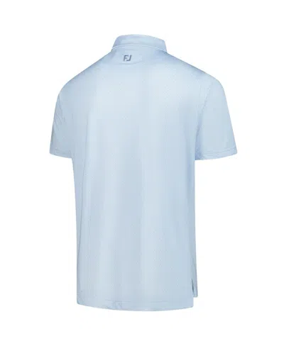Footjoy Men's White Arnold Palmer Invitational Prodry Loop Print Lisle Polo Shirt In Blue