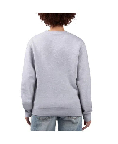 G-iii 4her By Carl Banks Women'sâ Heather Gray Cincinnati Reds Team Logo Fleece Pullover Sweatshirt