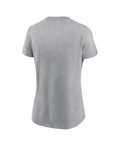 Nike Women's Heather Gray Ohio State Buckeyes Offensive Rebound T-shirt In Gray