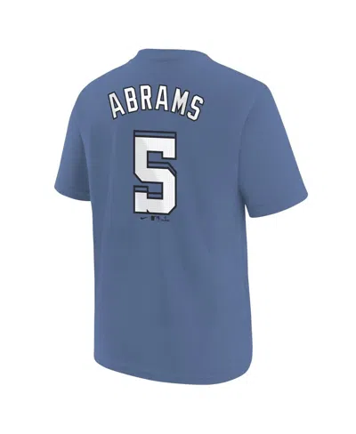 Nike Big Boys And Girls Cj Abrams Blue Washington Nationals Fuse City Connect Name Number T-shirt In Blue