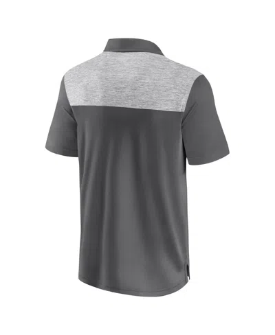 Fanatics Men's Gray Green Bay Packers Long Shot Polo Shirt In Gray