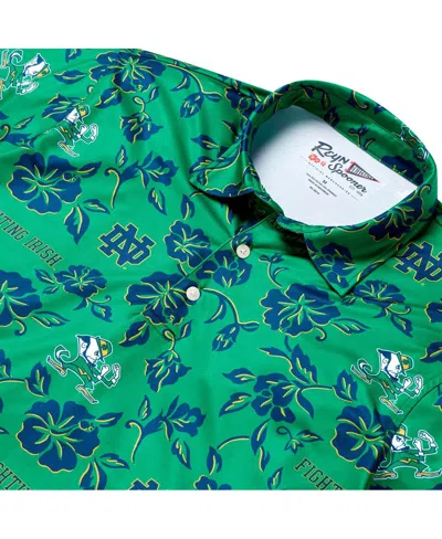 Reyn Spooner Men's Green Notre Dame Fighting Irish Performance Polo Shirt In Green