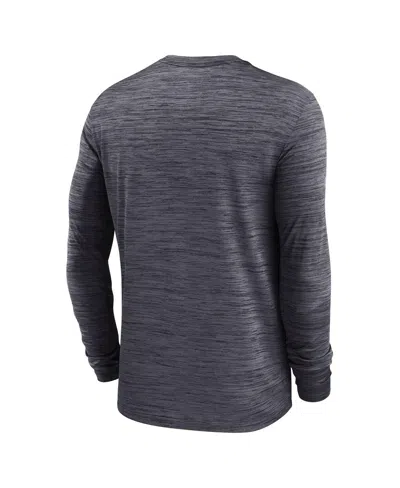 Nike Men's Black Iowa Hawkeyes 2025 Sideline Velocity Performance Long Sleeve T-shirt In Black