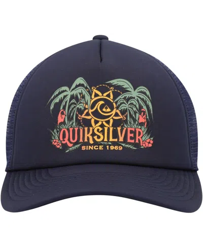 Quiksilver Men's Navy Happy Hour Trucker Snapback Hat