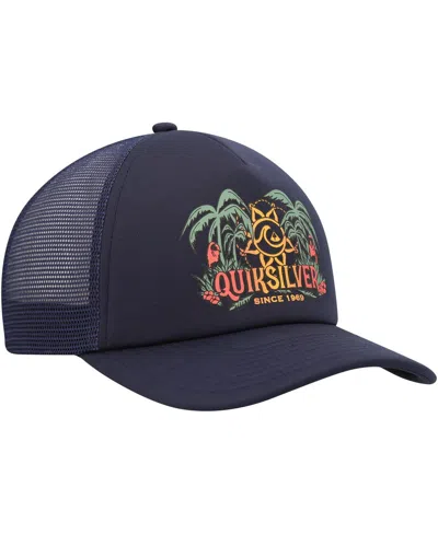 Quiksilver Men's Navy Happy Hour Trucker Snapback Hat
