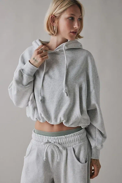 Out From Under Try Me Bubble Hoodie Sweatshirt In Light Grey, Women's At Urban Outfitters