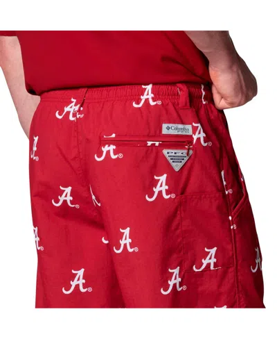Columbia Men's Alabama Crimson Tide Backcast Printed Short In Red