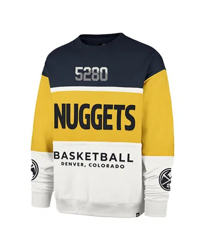 47 Brand Men's And Women's Yellow Denver Nuggets 2024/25 City Edition On Five Maximalist Pullover Sweatshirt In Multi