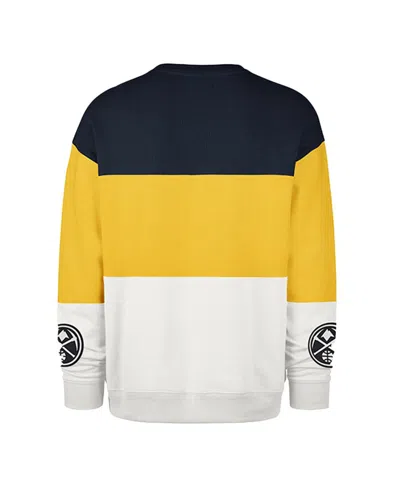 47 Brand Men's And Women's Yellow Denver Nuggets 2024/25 City Edition On Five Maximalist Pullover Sweatshirt In Multi