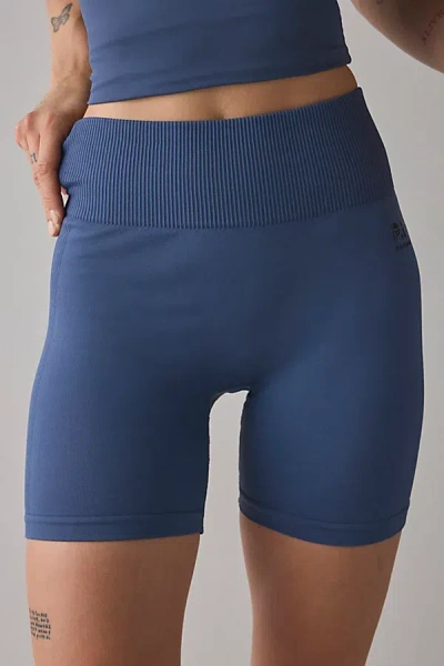 P.e Nation P. E. Nation P. E Nation Vintage Indigo Restore Seamless 5" Bike Short In Pale Blue, Women's At Urba In Blue