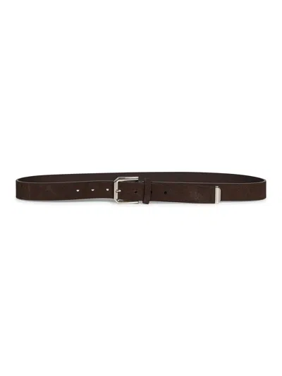 Brunello Cucinelli Brown Reversed Leather Belt