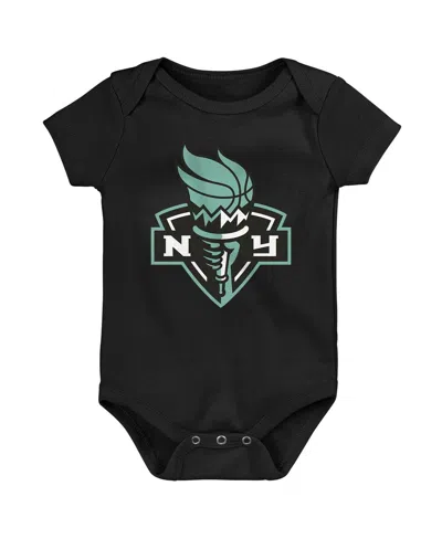 Outerstuff Baby Boys And Girls 3-pack New York Liberty Slide Home Creeper Set In Multi