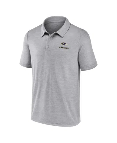 Fanatics Men's Gray Los Angeles Chargers Making Waves Polo Shirt In Gray
