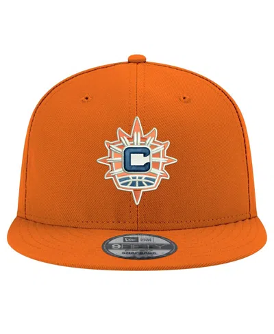 New Era Men's And Women's Orange Connecticut Sun Logo 9fifty Snapback Hat