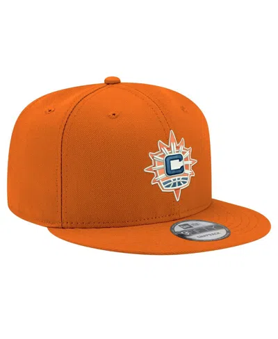 New Era Men's And Women's Orange Connecticut Sun Logo 9fifty Snapback Hat