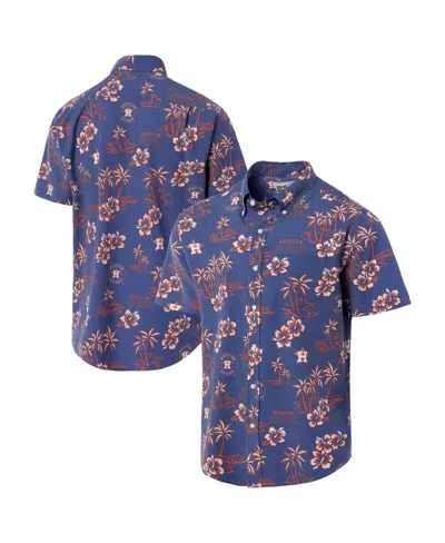 Reyn Spooner Men's Navy Houston Astros Kekai Performance Button-up Top In Purple