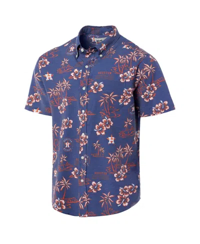 Reyn Spooner Men's Navy Houston Astros Kekai Performance Button-up Top In Purple