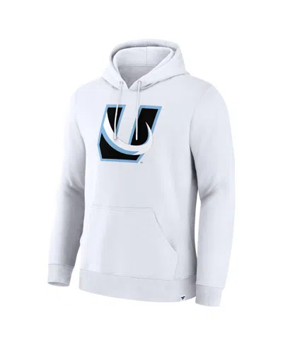 Fanatics Men's White Utah Mammoth Alternate Logo Legacy Fleece Pullover Hoodie In White