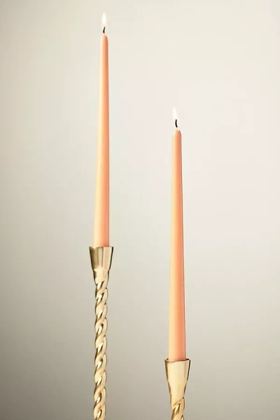 Anthropologie Taper Candles, Set Of 2 In Orange