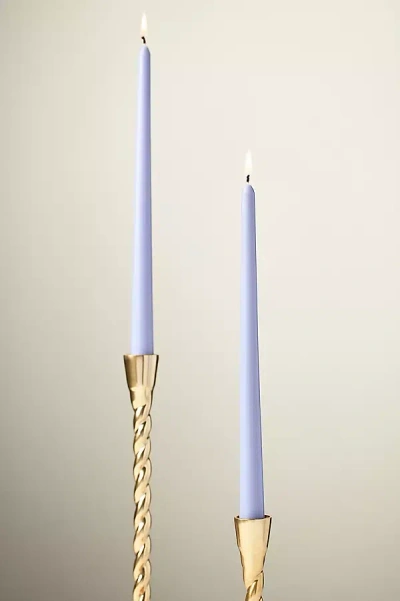 Anthropologie Taper Candles, Set Of 2 In Purple