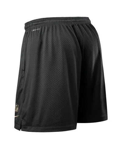 Nike Men's Black New Orleans Saints Sideline Reversible Performance Shorts In Black