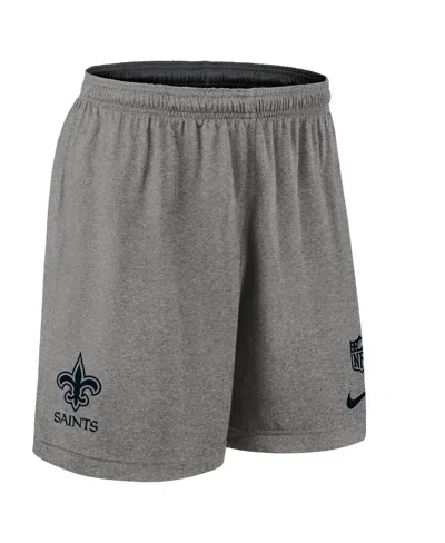 Nike Men's Black New Orleans Saints Sideline Reversible Performance Shorts In Black