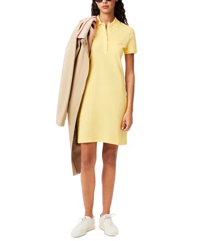 Lacoste Usa Women's Collared Slim-fit T-shirt Dress