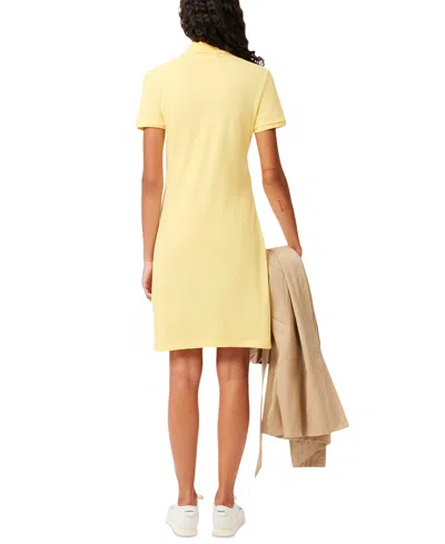 Lacoste Usa Women's Collared Slim-fit T-shirt Dress