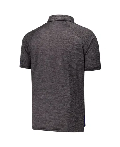 Colosseum Men's Heather Charcoal Duke Blue Devils Down Swing Raglan Team Polo Shirt