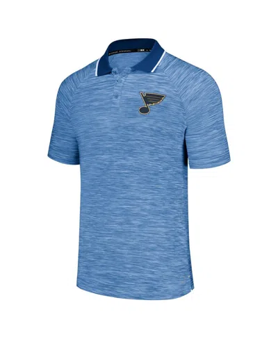 Msx By Michael Strahan Men's Blue St. Louis Blues Strategy Raglan Polo Shirt