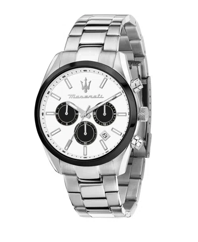 Maserati Men's Multifunction Stainless Steel Metal Band Watch, 43mm