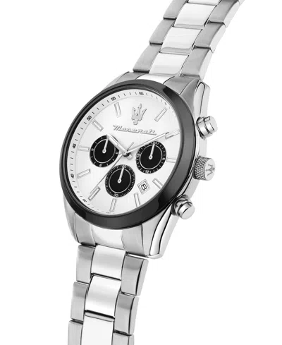 Maserati Men's Multifunction Stainless Steel Metal Band Watch, 43mm