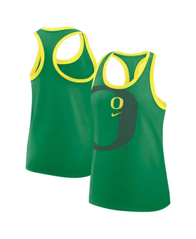 Nike Green Oregon Ducks Primetime Racerback Tri-blend Tank Top In Green