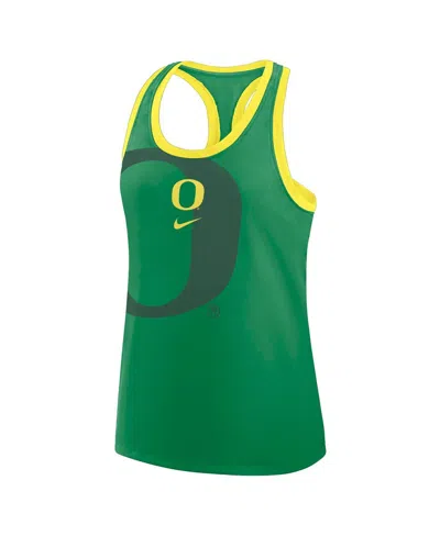 Nike Green Oregon Ducks Primetime Racerback Tri-blend Tank Top In Green