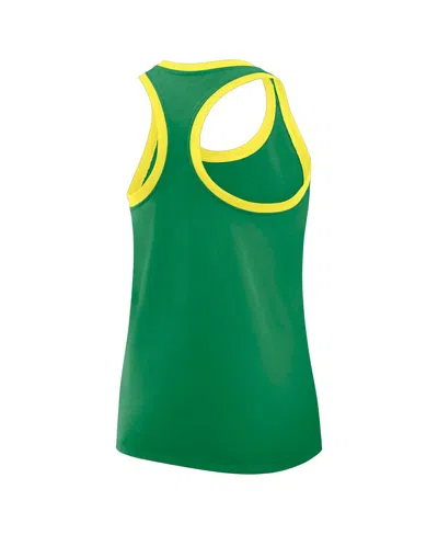 Nike Green Oregon Ducks Primetime Racerback Tri-blend Tank Top In Green