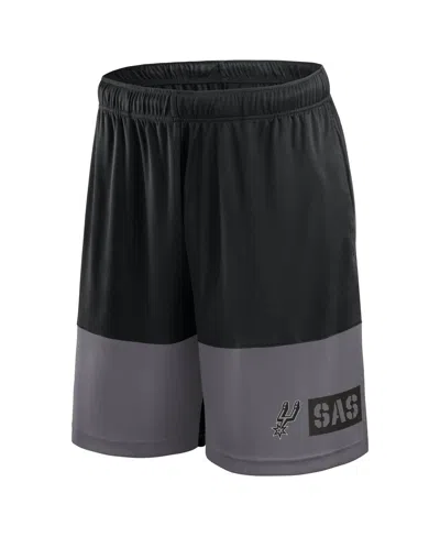 Logo Athletic Men's Black San Antonio Spurs Best Of The Best Shorts
