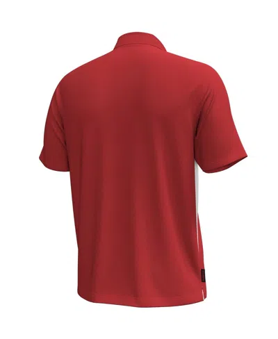 Under Armour Red Wisconsin Badgers Title Performance Polo In Red