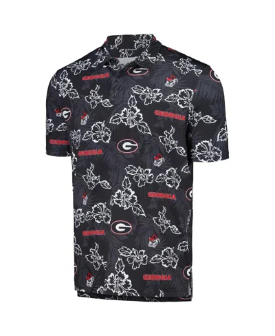 Reyn Spooner Men's Black Georgia Bulldogs Performance Polo Shirt In Black