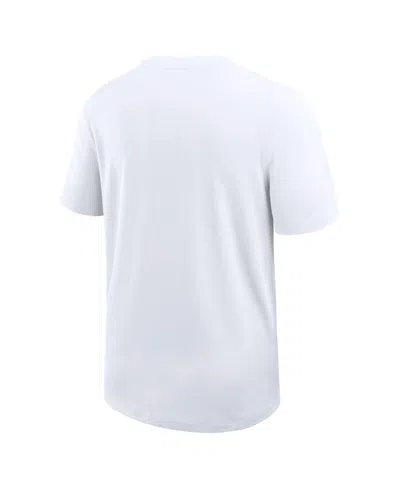 Nike Men's White Ohio State Buckeyes 2025 Sideline Uv Performance Coach T-shirt In White