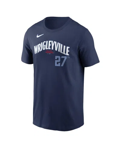 Nike Men's Seiya Suzukiâ Navy Chicago Cubs Fuse City Connect Name Number T-shirt In Blue