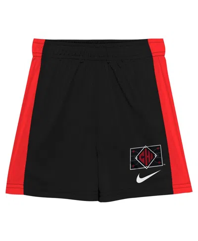 Nike Toddler 2-piece Black/red Chicago White Sox 2025 City Connect T-shirt And Shorts Set In Black