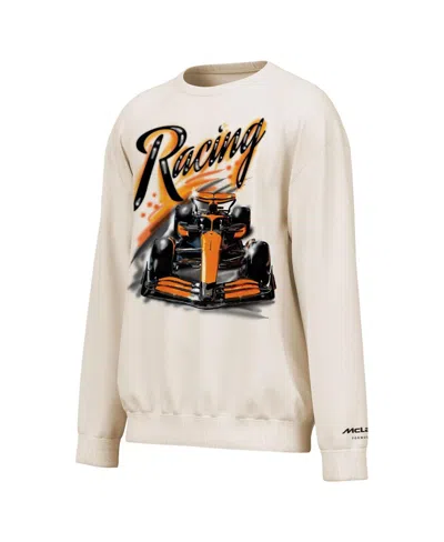 Outerstuff Men's Cream Mclaren F1 Team Drive Fast Washed Pullover Sweatshirt