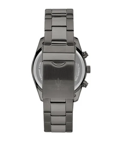 Maserati Men's Multifunction Gray Metal Band Watch, 43mm