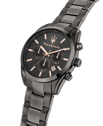 Maserati Men's Multifunction Gray Metal Band Watch, 43mm