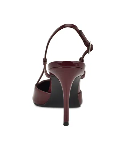 Nine West Women's Mianda Slingback Stiletto Pumps In Burgundy