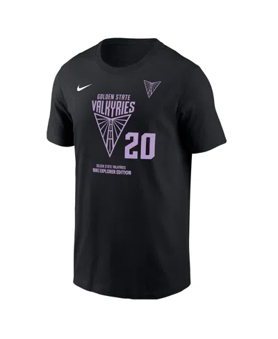 Nike Men's Kate Martin Eclipse Black Golden State Valkyries Explorer Edition Name Number T-shirt In Black